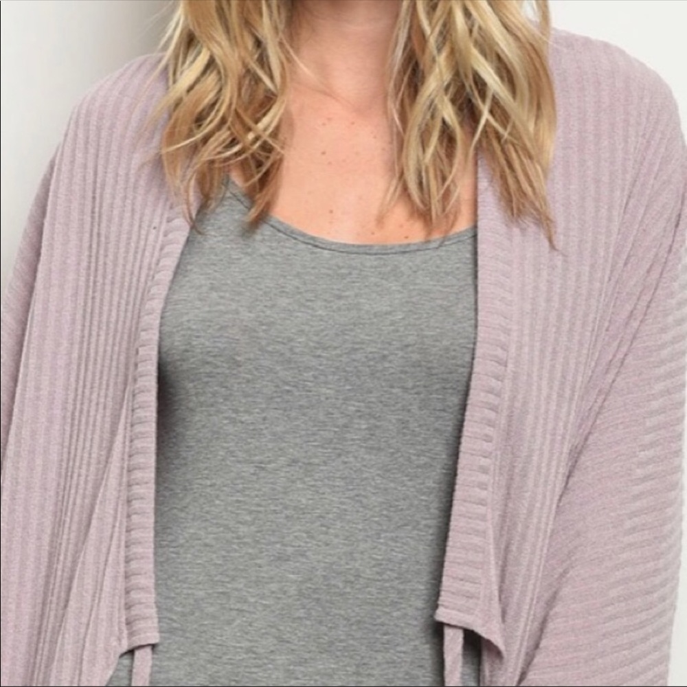 LILAC YOGA CARDIGAN - Picture 3 of 4